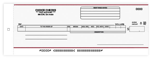 Payroll/General Disbursement Center Check-2 Part
