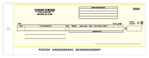 Payroll/General Disbursement Center Check-2 Part