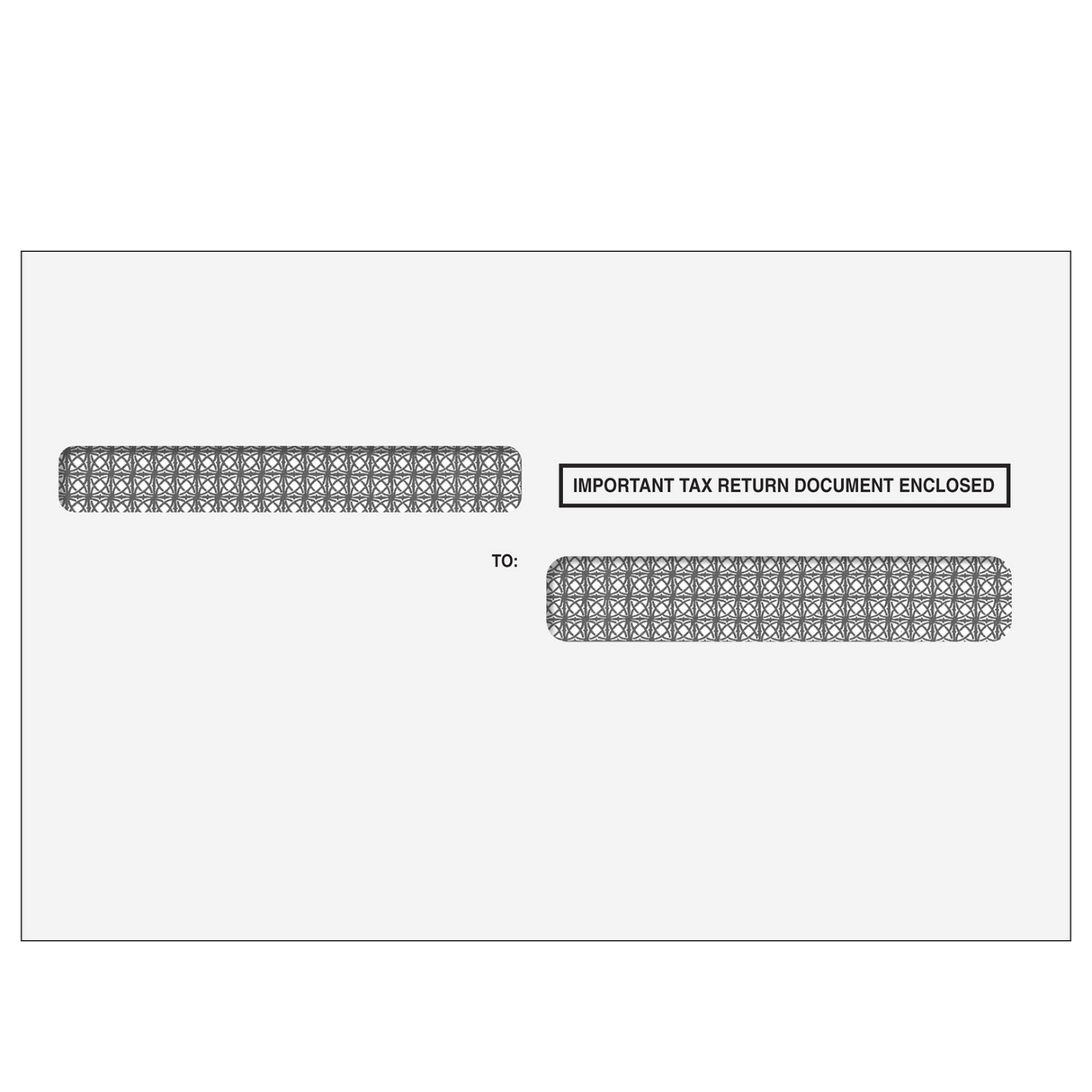 4up W-2 Double Window Envelope - Quadrant (Moisture Seal)