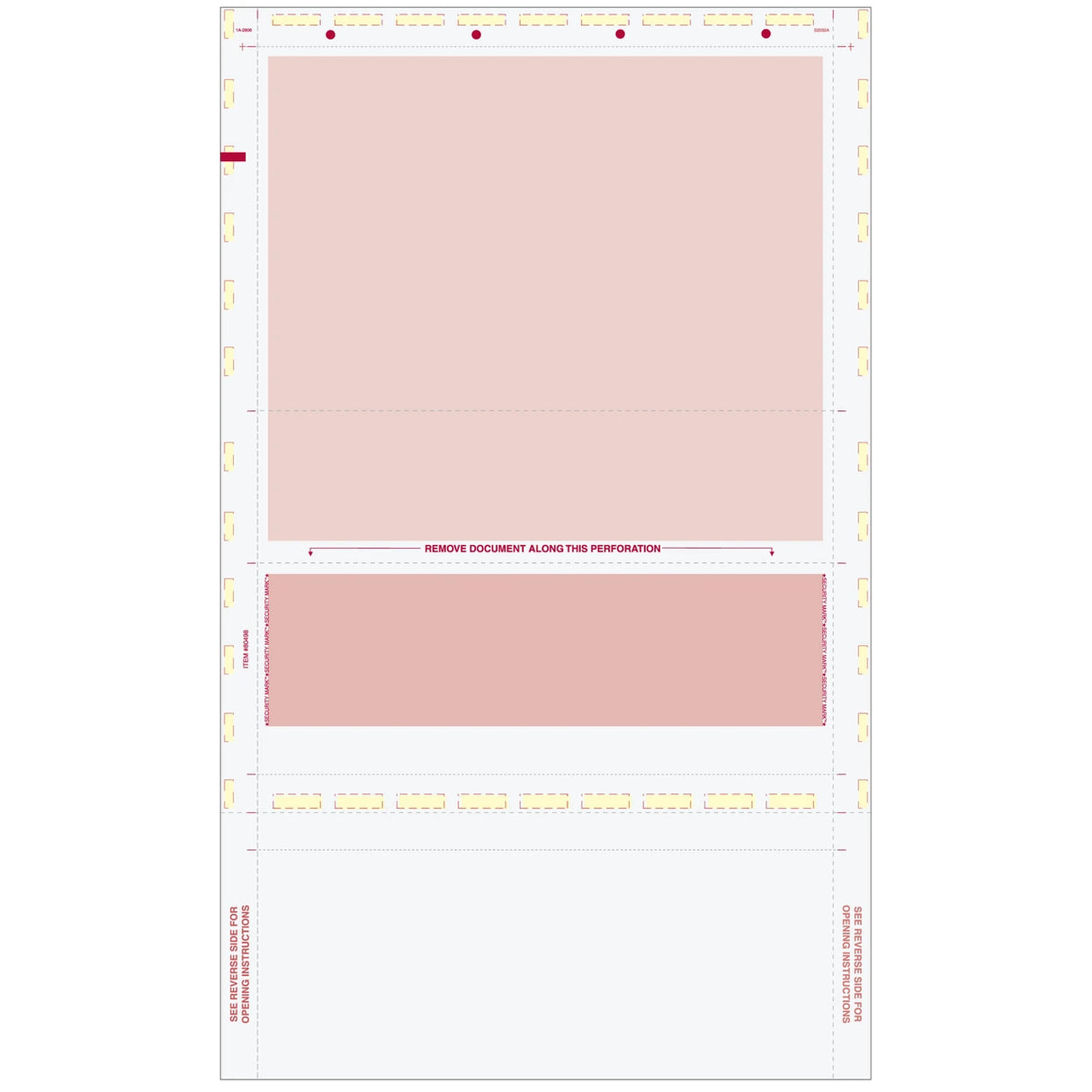 Pressure Seal EZ-Fold Burgundy Check with Flat Background - 500 Qty