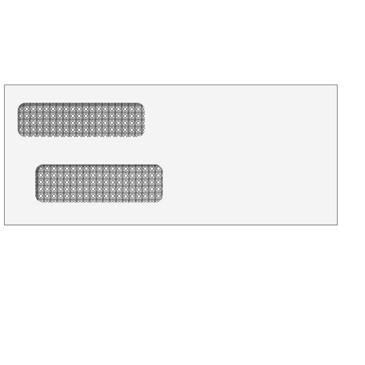Double Window Envelope (Moisture Seal) 3 7/8 x 9 1/4 - 500 Qty