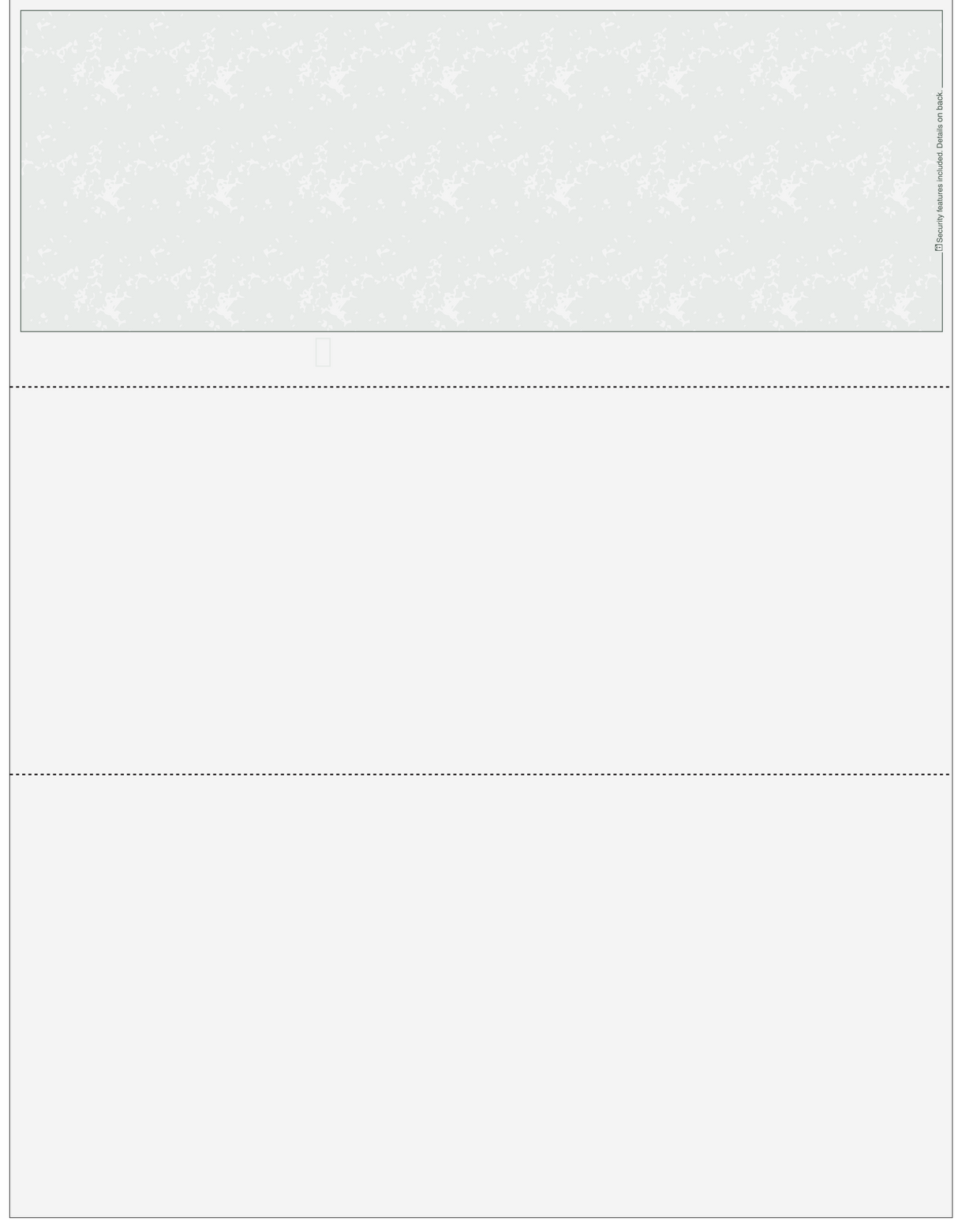 Marble Gray Blank Business Check on Top
