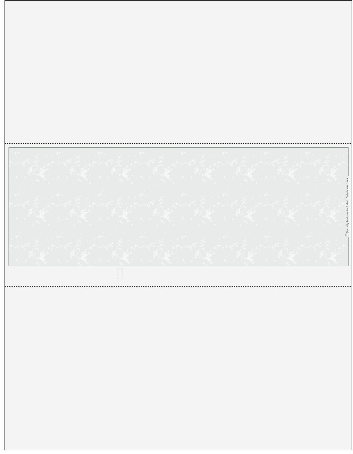 Marble Gray Blank Business Check In Middle