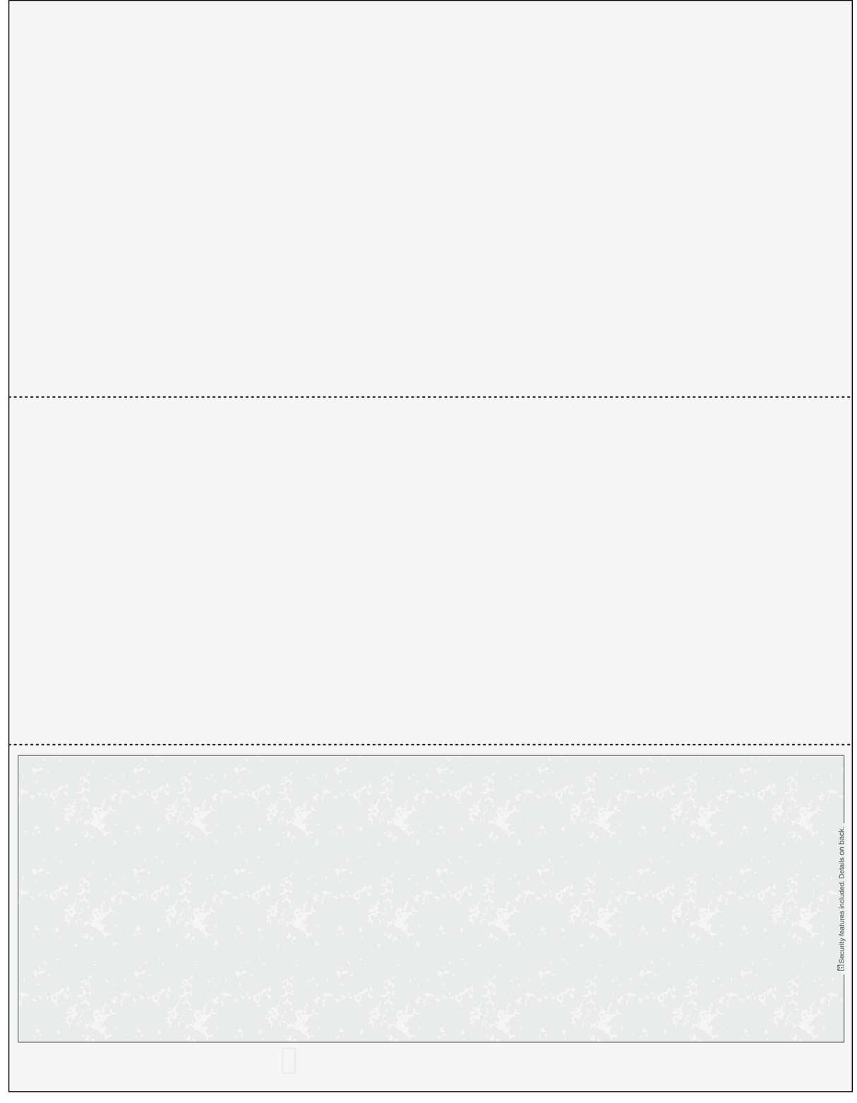 Marble Gray Blank Business Check on Bottom
