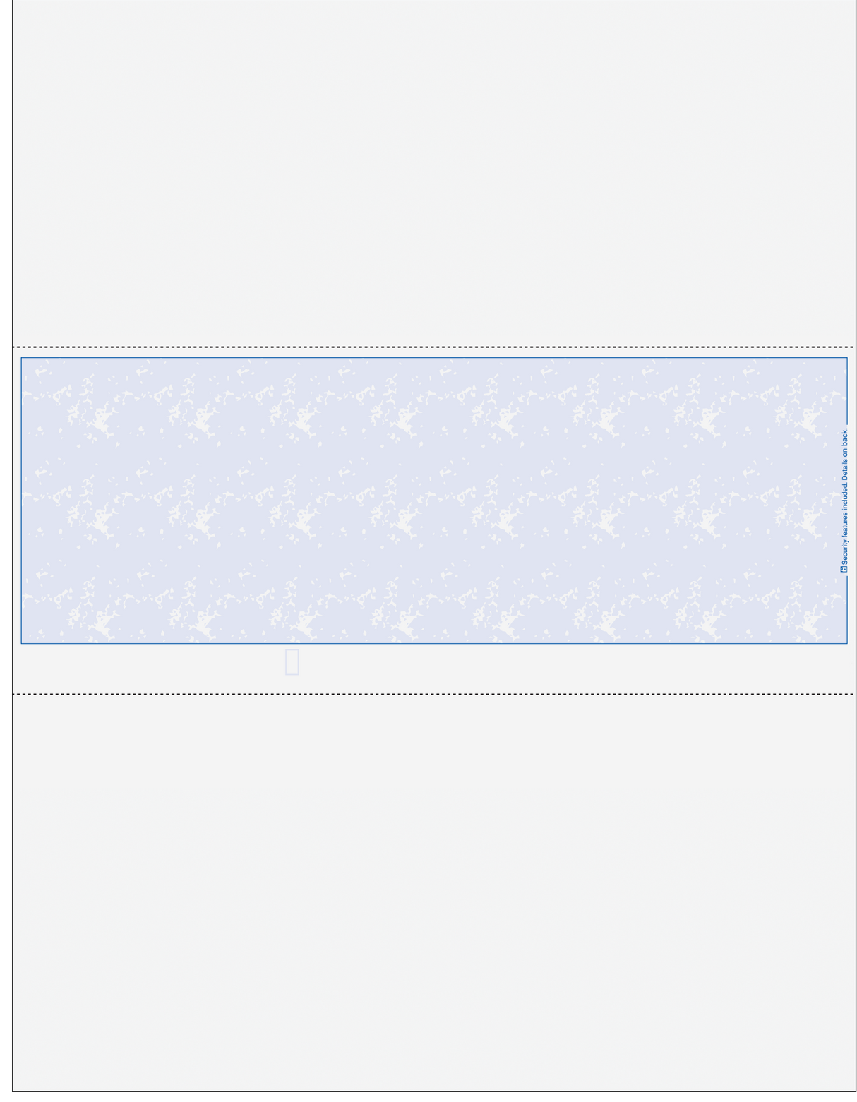 Marble Blue Blank Business Check In Middle