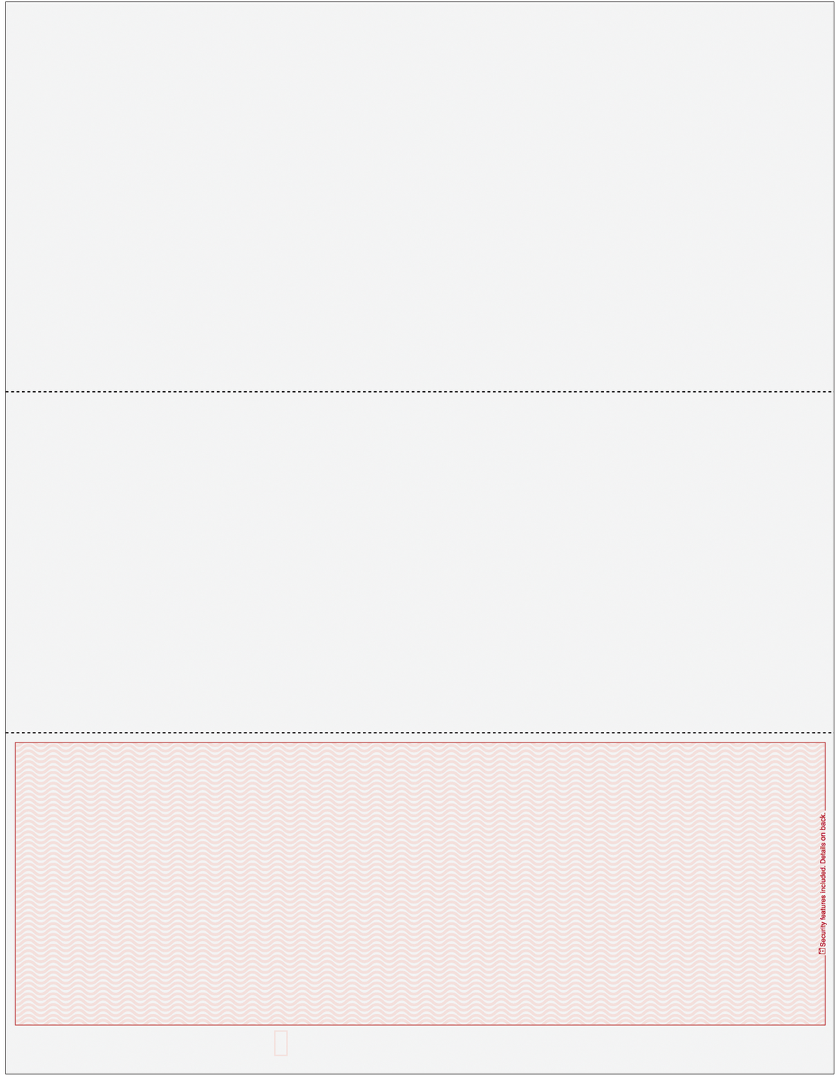 Wave Blank Business Checks on Bottom