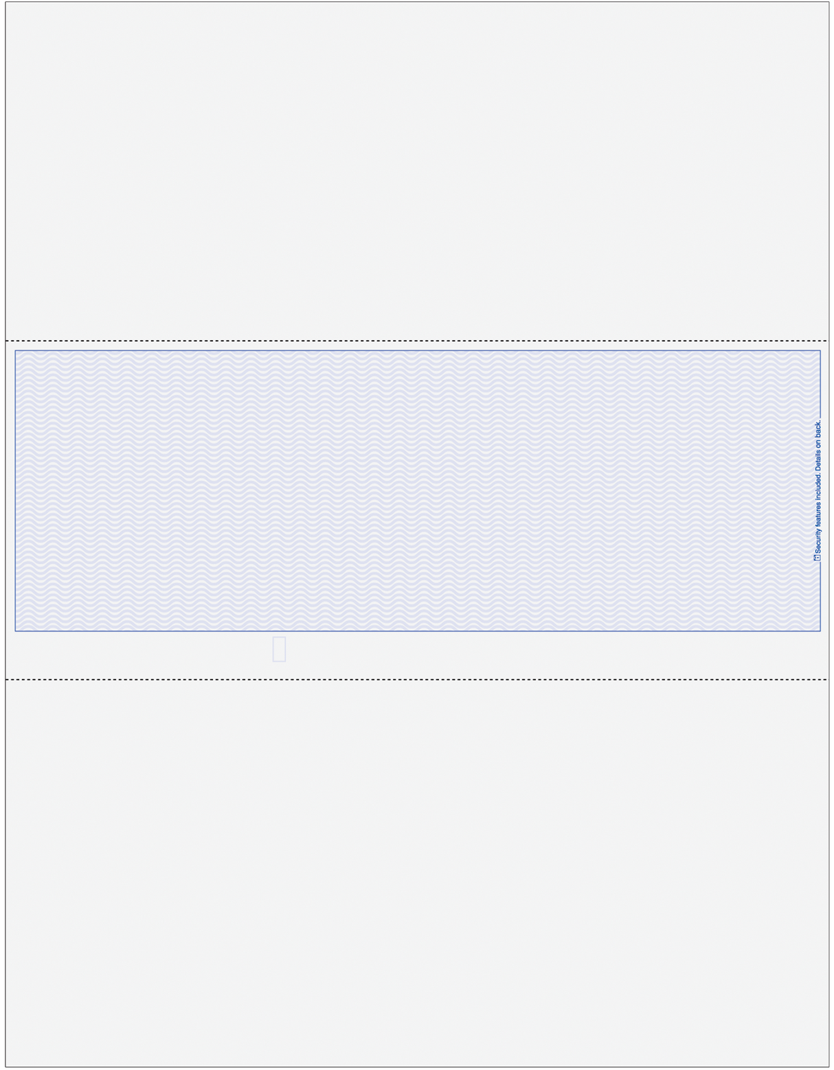 Wave Blank Business Checks in Middle