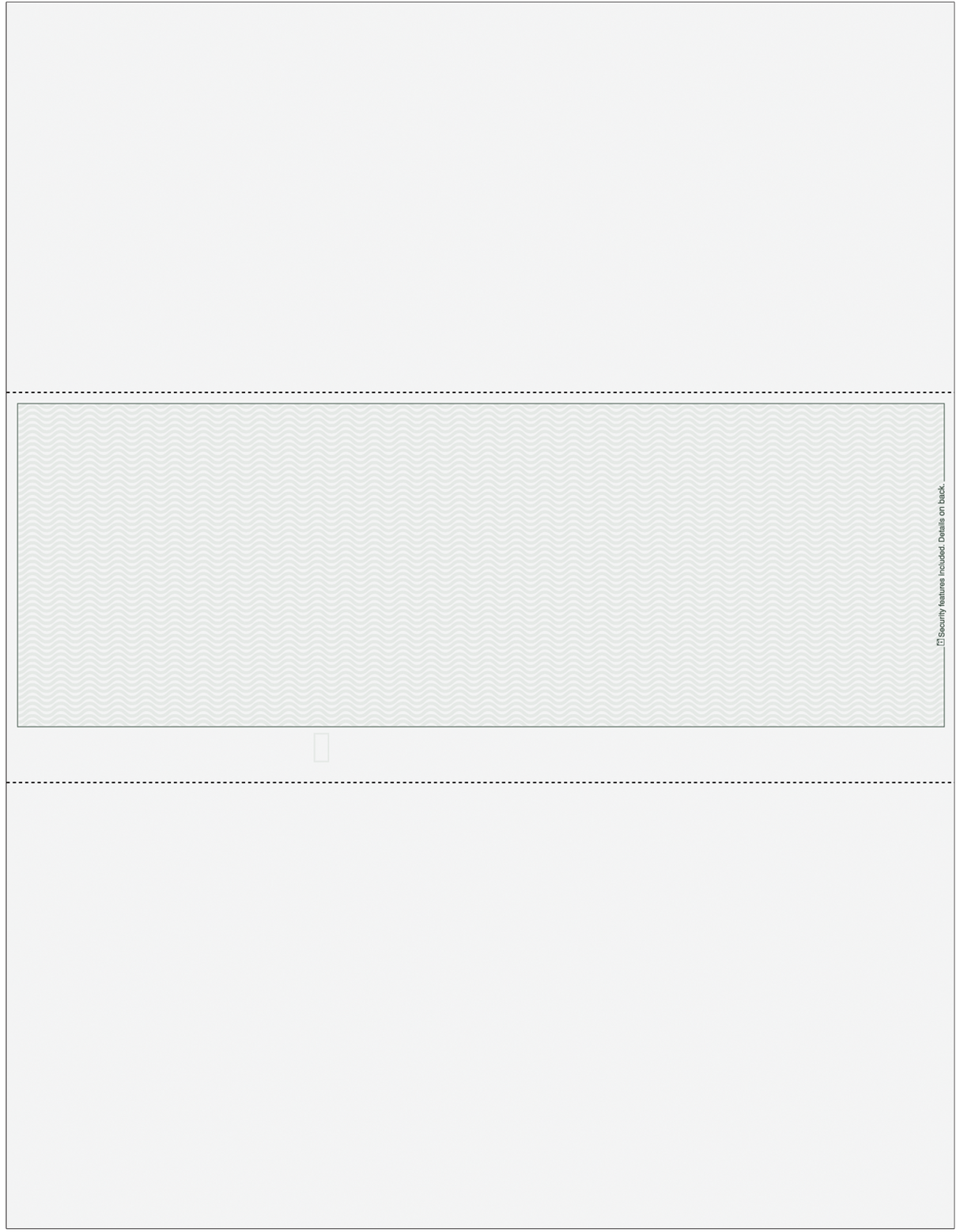 Wave Blank Business Checks in Middle