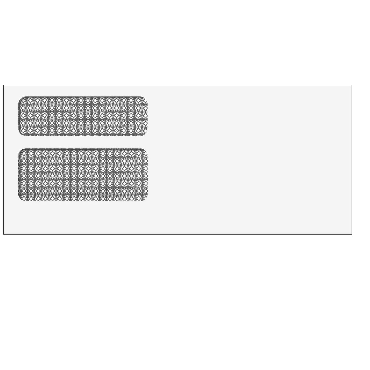Double Window Envelope (Self Seal) 3 3/4 x 8 3/4- 500 Qty