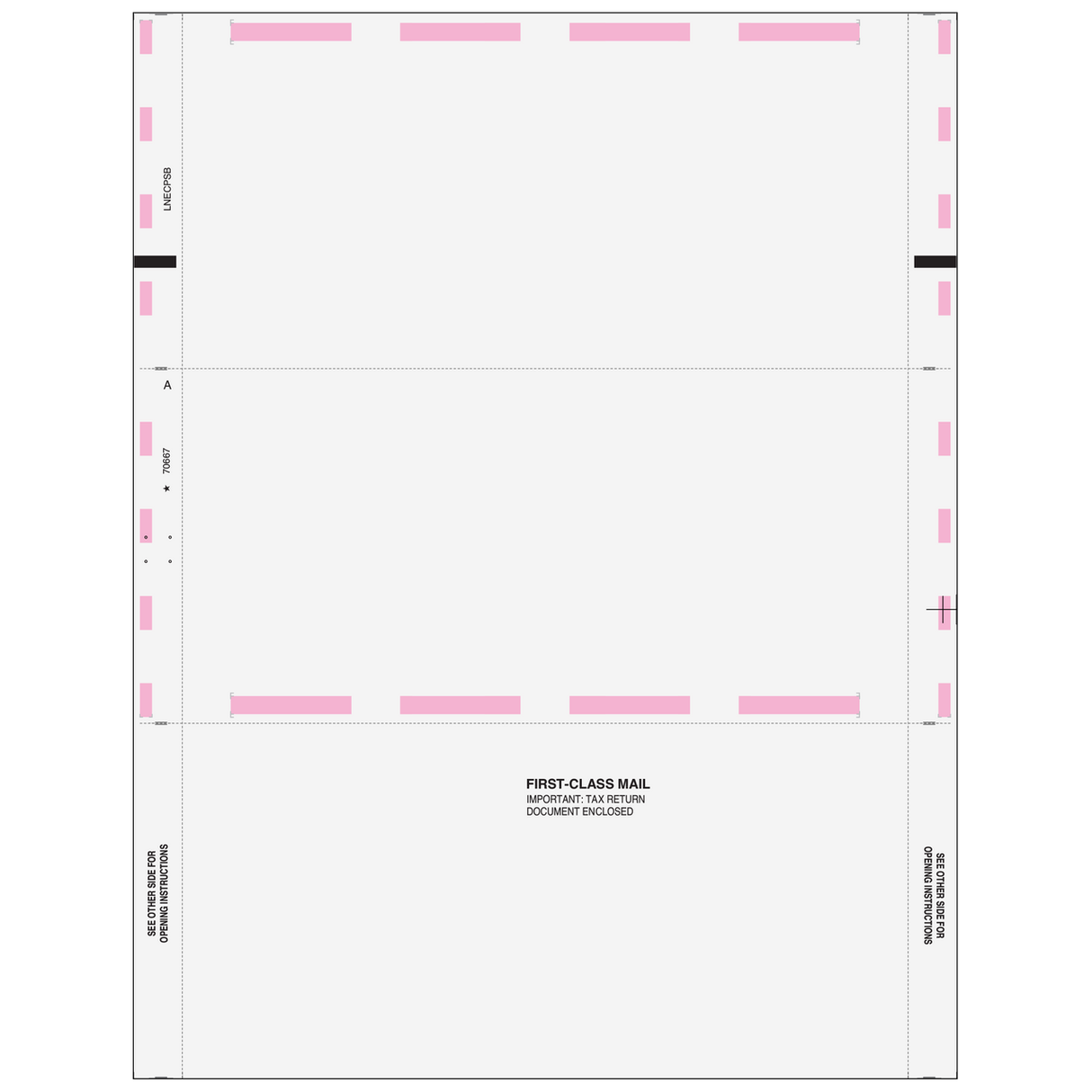NEC Blank Pressure Seal Z-Fold Form