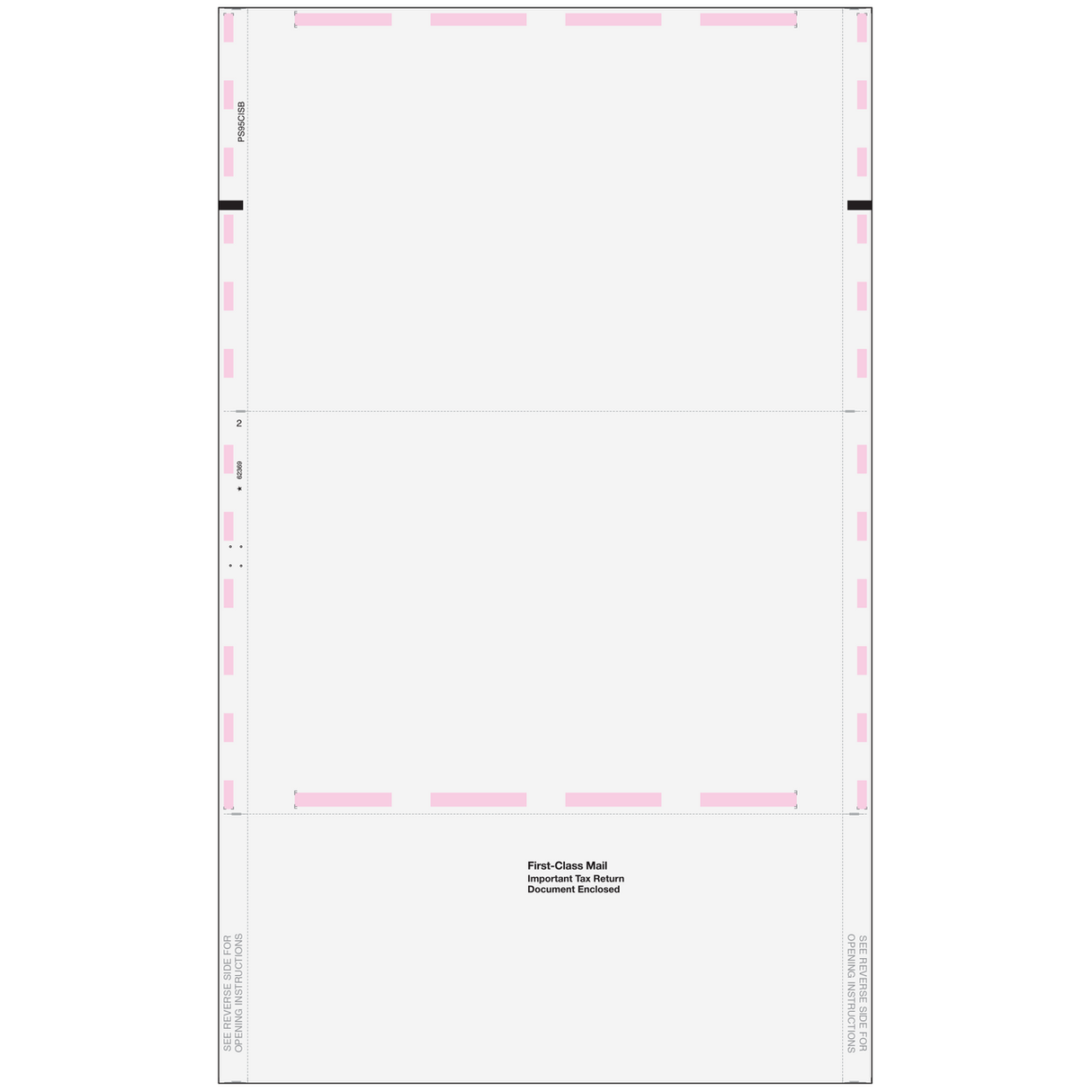 Blank Pressure Seal 1095-C EZ-Fold Form (with Instructions)