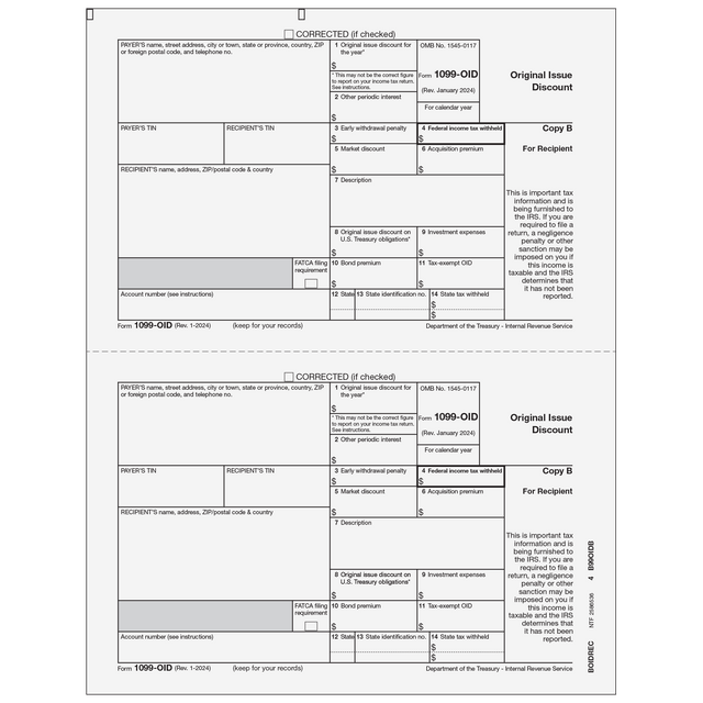 1099-OID Tax Forms