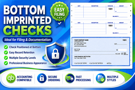 Bottom Imprinted Checks