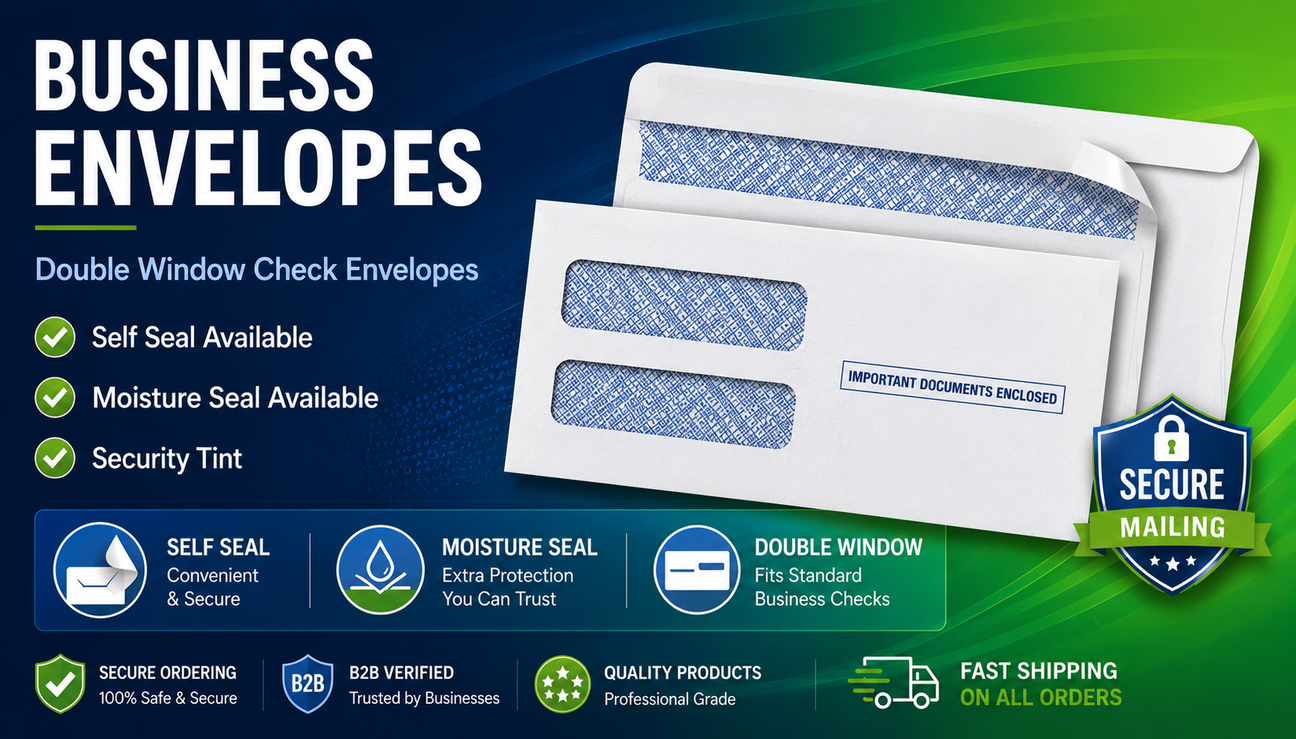 Business Check & Tax Form Envelopes