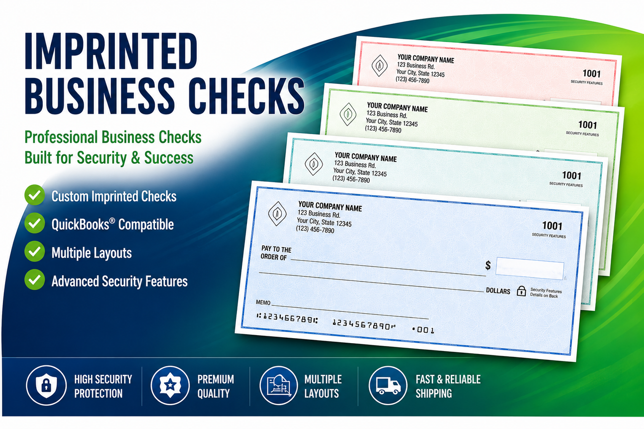 Imprinted Business Checks Hero