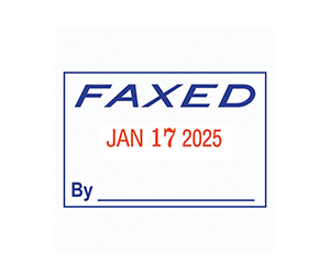 Heavy Duty Dater Stamps Faxed