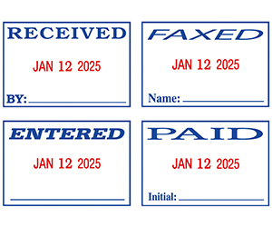 Heavy Duty Dater Stamps - 4 in One