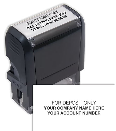 Self-Inking Endorsement Stamp - Custom Layout