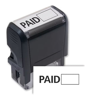 Paid Stamp With Blank Box - Self Inking
