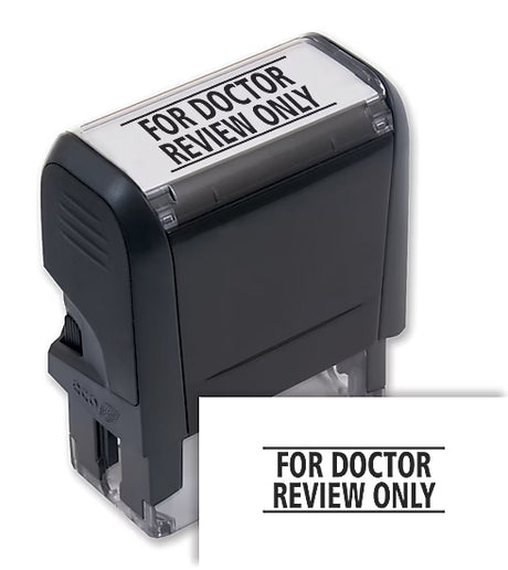 For Doctor Review Only Stamp - Self Inking