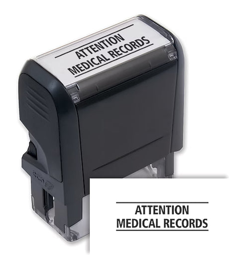 Attention: Medical Records Stamp - Self Inking