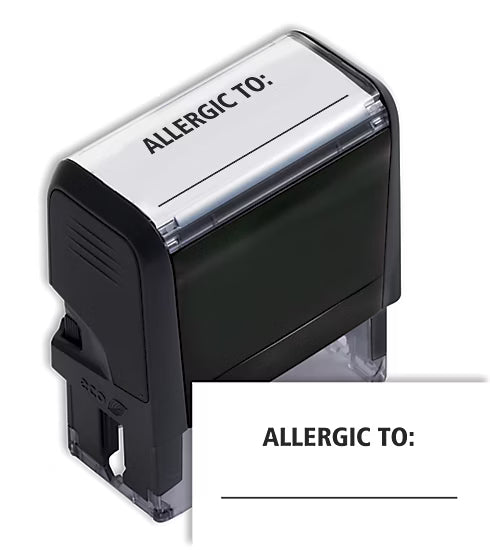 Allergic to: Stamp - Self Inking
