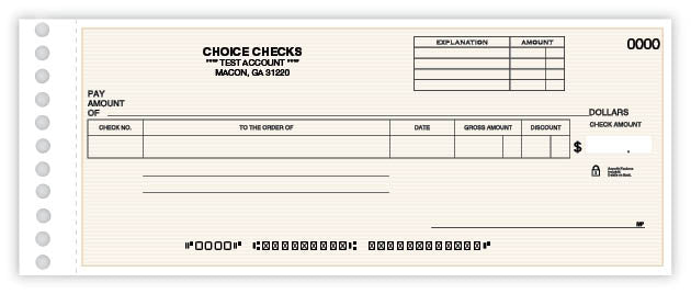 Compact Expense Ledger Check