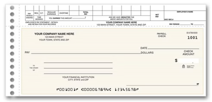 Topwrite Payroll Check