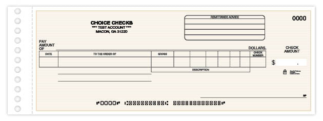 Payroll/General Expense Center Check
