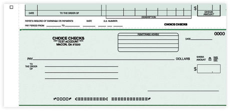 Payroll/General Disbursement Top Check