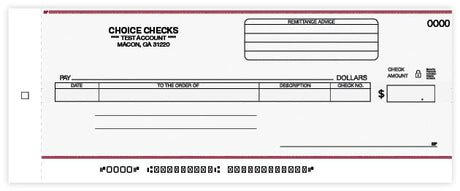Business Size General Disbursement Center Check-1 Part