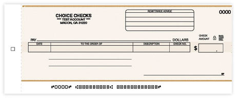 Business Size General Disbursement Center Check-1 Part