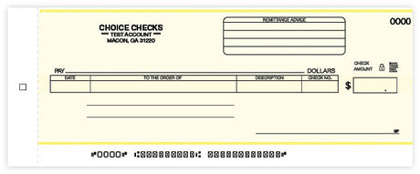 Business Size General Disbursement Center Check-1 Part
