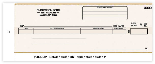 Compact General Disbursement Center Check-2 Part