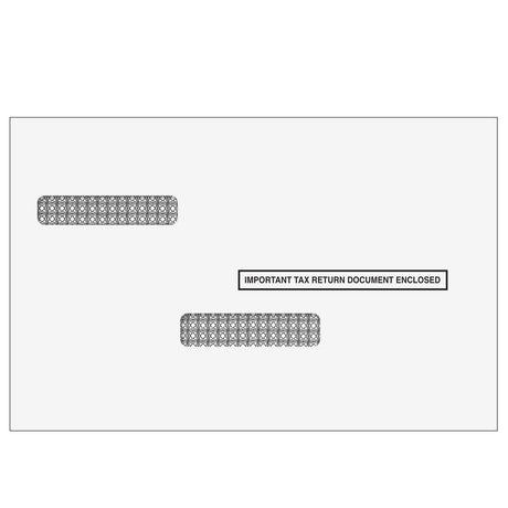W-2/1099 Double Window Envelopes - Universal (Moisture Seal) - 25 Qty
