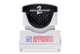 AccuStamp electronic stamp with 'APPROVED' text  