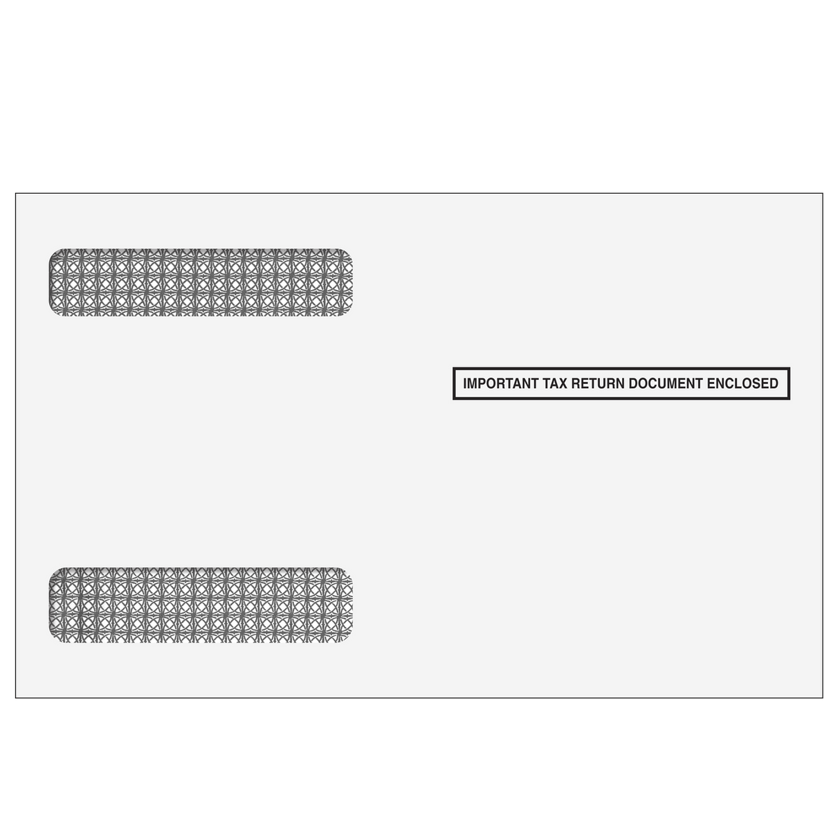 4up W-2 Alternate Double Window Envelopes - Horizontal (Self Seal)