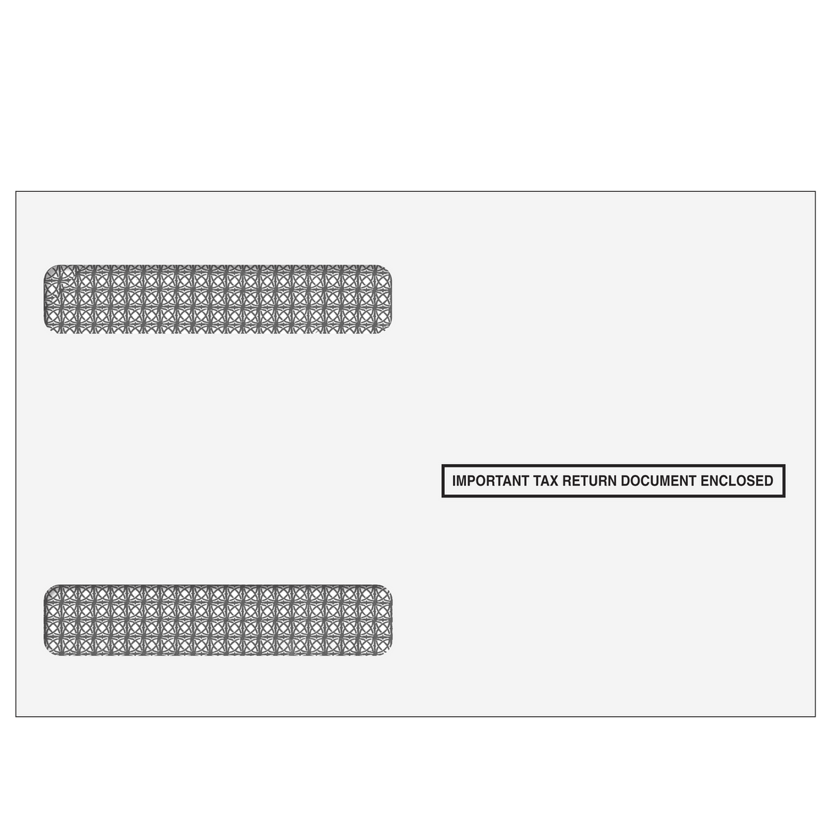 4up W-2 Double Window Envelopes - Horizontal (Moisture Seal)