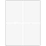 4up Blank W-2 Form - Quadrants (with Employee Instructions) -500 Qty