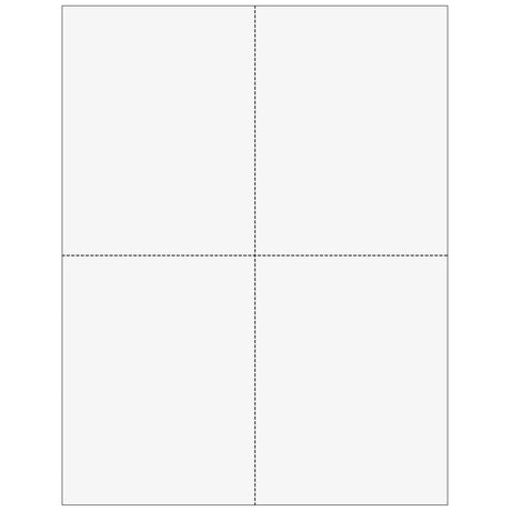 4up Blank W-2 Form - Quadrants (with Employee Instructions) -500 Qty