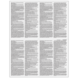 4up Blank W-2 Form - Quadrants (with Employee Instructions) -500 Qty