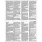 4up Blank W-2 Form - Quadrants (with Employee Instructions)