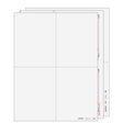 4up Blank W-2 Form 6-part Set (with Instructions)