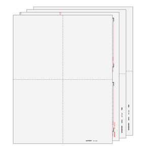 4up Blank W-2 Form 8-part Set (without Instructions)