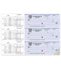 3-On-A-Page Business Size Checks for Hourly Payroll - 250 Qty