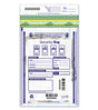 9 x 12 Single Pocket Clear Plastic Bank Deposit Bags - 100 Qty
