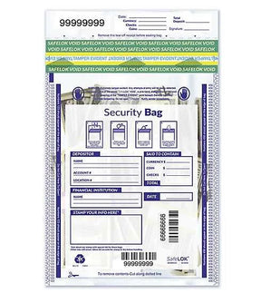 10 x 15" Single Pocket Deposit Bag, Clear