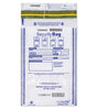 9 1/2 x 15" Dual Pocket Deposit Bag. Clear