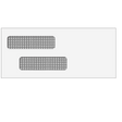 Double Window Envelope (Self Seal) 3 7/8 x 8 7/8- 500 Qty