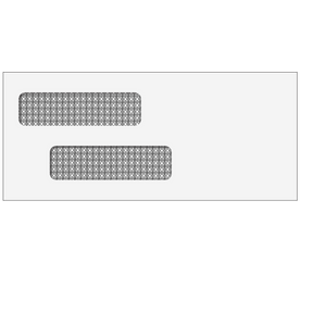 Double Window Envelope (Self Seal) 3 7/8 x 8 7/8- 500 Qty